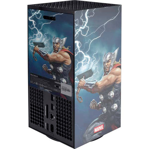 Marvel Thor Thor and Mjolnir XBox Series X Digital Edition Console Skin